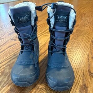 North Face Navy Insulated Boots